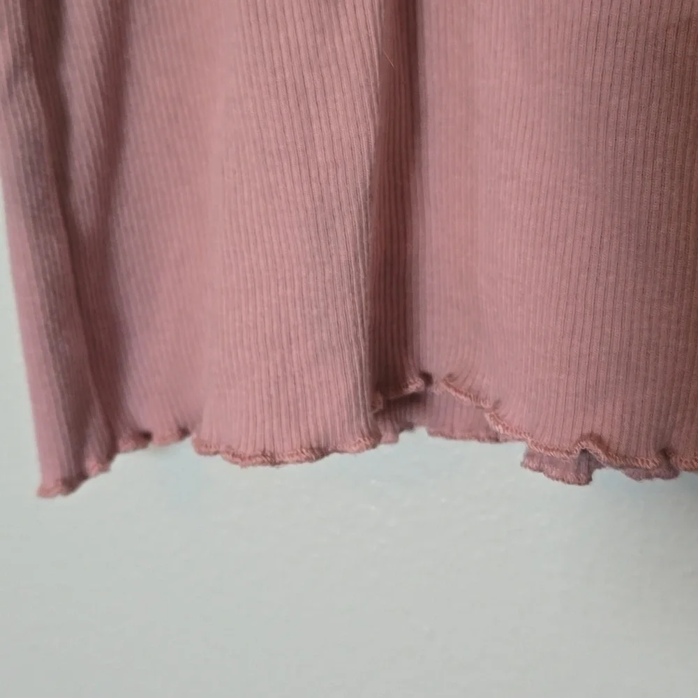 LulaRoe | Blush Lettuce Trim Short Sleeve Tee Size Medium